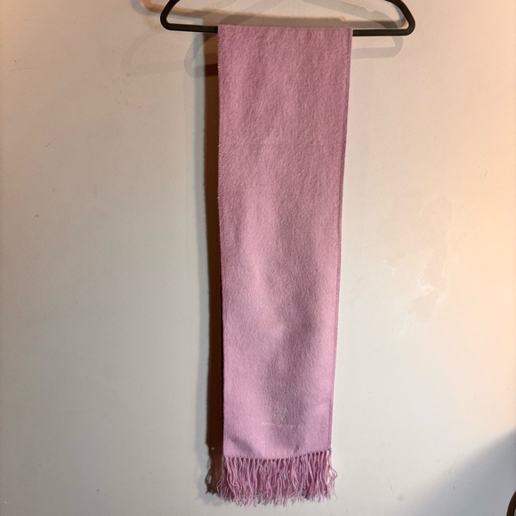 ALPACA CAMARGO Scarf Soft Pink Alpaca Wool Fringed 66” Long 9” Wide 4” Fringe - Picture 3 of 7